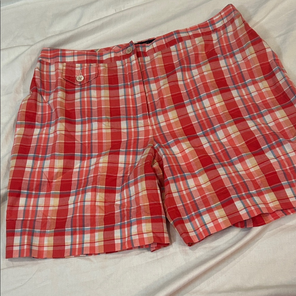 Brooks Brothers Red Plaid Women Shorts
